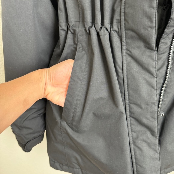 Eddie Bauer Black WeatherEdge Down Parka Winter Coat Jacket M - Picture 7 of 14